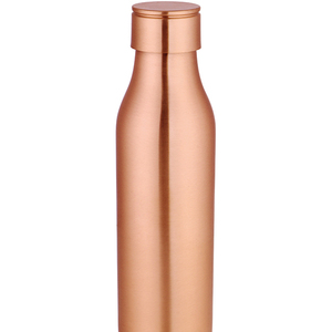 Bouteille d'eau en cuivre pur de haute qualité disponible dans des designs élégants avec couvercle étanche et emballage cadeau de qualité supérieure, fabriquée en Inde - Product Image 1