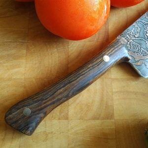 SCL Premium Quality DIY OEM Copper Damascus Steel Chef Knife Straight Reinforced Pakka Wood Handle Multi-Functional Kitchen 1 - Product Image 3