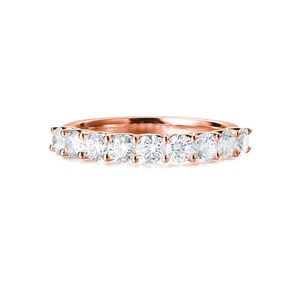 Bague en or massif 14 carats avec diamant rond de laboratoire certifié, de qualité supérieure, sertie à griffes, finition festonnée - Product Image 1