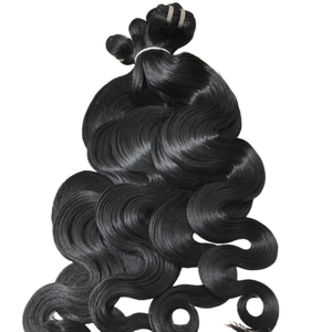Vente en gros Extensions de cheveux ondulés 100% corps vierge d'origine vietnamienne VQ Machine de haute qualité Double trame toutes les couleurs adaptées - Product Image 2