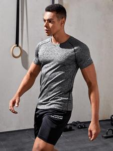 Camiseta Deportiva Personalizable para Hombre, 100% Algodón, Transpirable, de Manga Corta, para Gimnasio, Running, Entrenamiento y Fitness - Product Image 4