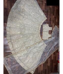 Dernières femmes fantaisie lourde organza soie semi-cousue embellie belle codage paillettes travail fête porter mariage Lehenga Choli - Product Image 1