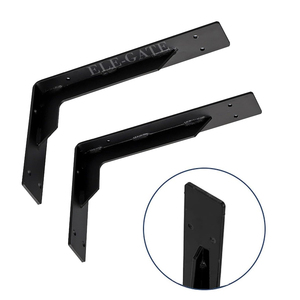 Supporti per Mensole Galleggianti in Acciaio Resistenti 34x14x5cm per Uso in Bagno - Product Image 2