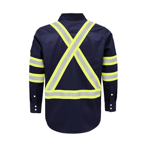 Ropa de Seguridad de Alta Visibilidad, Camisas de Soldadura FR, Camisa Resistente a las Llamas, Ropa de Trabajo Ignífuga - Product Image 3
