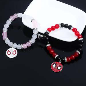 Spider-<b>Man</b> Spider-Gwen Beaded Bracelets Bohemia Religious Style Number Ball Shape Featuring Main Pearl Zinc Alloy <b>for</b> Gifts - Product Image 3