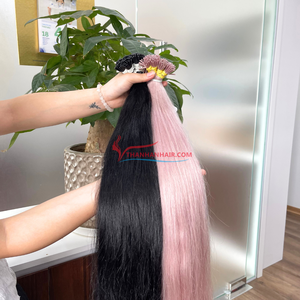 สุดยอดเทรนด์!! ผมต่อแบบปลายผมเคราตินผมมนุษย์แบบสองหัว - Product Image 3