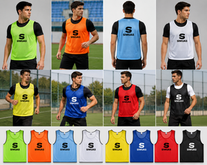 เสื้อซ้อมฟุตบอลตาข่ายพิมพ์โลโก้ได้ แห้งเร็ว แขนสั้น สำหรับผู้ใหญ่ ทั้งชายและหญิง - Product Image 1