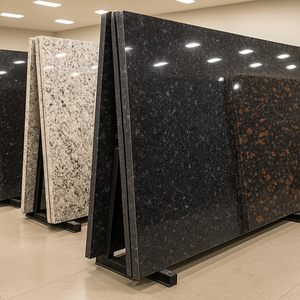 Azulejos pulidos de granito negro estilo diseño moderno a granel para proyectos de diseño gráfico - Product Image 4