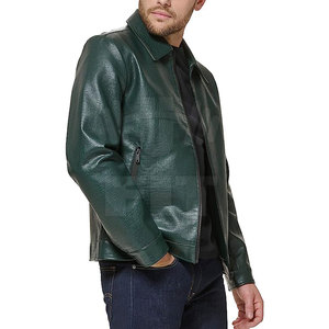 Chaqueta de Cuero para Hombre de Moda al por Mayor, Chaqueta de Cuero PU para Hombre, Chaqueta de Cuero de Alta Calidad - Product Image 3