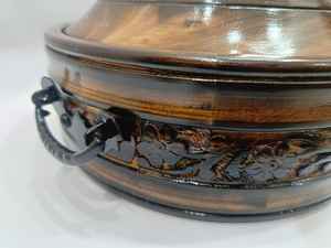 Boîte Chapati ronde en bois de haute qualité Design moderne maison hôtel Restaurant conteneur meilleure qualité casseroles vente chaude inde - Product Image 2