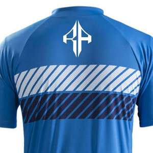 Venta al por mayor de camisetas de ciclismo sublimación para hombre con media cremallera 100% material de poliéster logotipo personalizado de alta calidad premium para hombre - Product Image 6