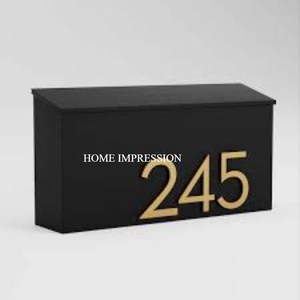 Boîte aux lettres finie personnalisée texturée Standard montage sur porte boîte aux lettres en métal verrouillage goutte pour paiements de loyer journaux boîtes faites à la main - Product Image 6