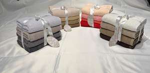 Ensemble de serviettes de bain 100% coton 4 en 1 et 3 en 1 pour les mains/le visage, élégantes et luxueuses pour un cadeau, finition en coton de qualité supérieure - Product Image 3