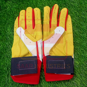 Gants de frappeur professionnels en cuir Cabretta personnalisés pour jeunes et adultes à bas prix pour la frappe de baseball professionnelle - Product Image 4