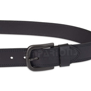 Cinturón de cuero con hebilla de Pin para hombre, cinturones informales de piel auténtica, diseño Vintage hecho a mano - Product Image 4