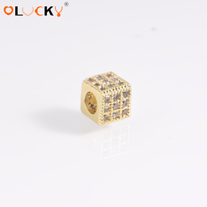 Collana con Ciondolo Personalizzabile LUCKYJIU, Gioielli alla Moda con Zirconi Cubici, Placcata in Oro 18k, Fai-da-Te per Donne - Product Image 4