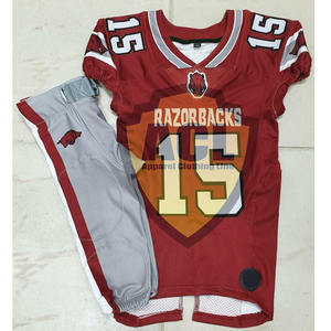 Maillots d'entraînement de football américain vierge personnalisés OEM uniformes de football américain de conception de sublimation en gros pour les jeunes - Product Image 1