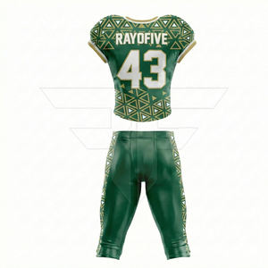 Uniforme de Fútbol Americano Personalizado, 100% Poliéster, Elegante, de Alta Calidad, Premium, Antibacterial, de Secado Rápido y Transpirable - Product Image 2