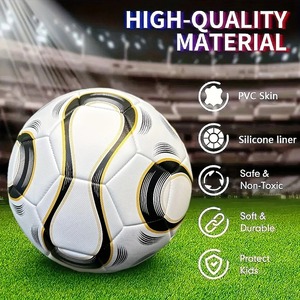 Balón De fútbol tamaño 5 máquina De PVC costura World Football De Foot juego De partido al aire libre entrenamiento De fútbol con diversión De fútbol - Product Image 6