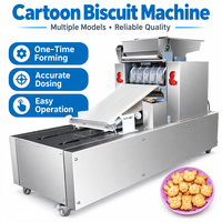 Machine automatique à fabriquer des biscuits en acier inoxydable, machine électrique à former des gâteaux aux noix, ligne de production de boulangerie commerciale