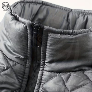 Chaleco Acolchado con Cremallera para Hombre, Invierno, 100% Poliéster, Ecológico, Resistente al Viento, Secado Rápido, con Capucha, Relleno de Algodón, Personalizable - Product Image 3