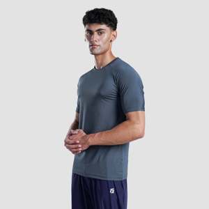 เสื้อยืด Legacy Tee-100% โพลีเอสเตอร์เจอร์ซีย์ 240 กรัม ทรงหลวม พิมพ์ลายโลโก้ 3 มิติ มีสีเทาให้เลือก - Product Image 3