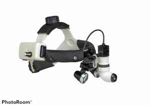 DENTAL SURGICAL <b>HEADBAND</b> BINOCULAR LOUPES 3.5X-R&LED HEAD LIGHT 10W WITH CARRY BAG... - Product Image 5