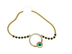 Premium élégant moderne dernier concepteur traditionnel 14K or Mangalsutra pendentif bijoux mariage fiançailles ou cadeau - Product Image 4