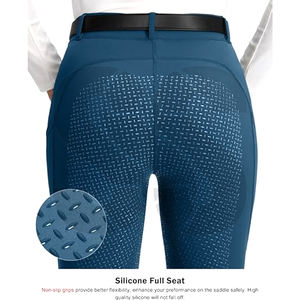 Pantalones de Montar a Caballo para Mujer, Ligeros, Transpirables, de Poliéster/Spandex, Duraderos, Cómodos, Ropa Ecuestre para Jinetes, Uso Diario - Product Image 5