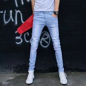 Factory Direct Supply <b>Men's</b> Slim Fit Designer <b>Jeans</b> Casual Vintage Style with Straight Pattern and Stretch Feature Good Price - Product Image 6