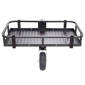 300Lbs Garden Tractor Utility Cart <b>Cargo</b> <b>Trailer</b>, Hitch Mount <b>Cargo</b> Carrier, <b>Trailer</b> Tow Hitch <b>Cargo</b> Carrier - Product Image 2