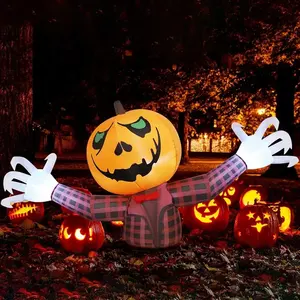 Decoración Inflable de Calabaza de Halloween de 1.2M para Exteriores, Categoría de Producto: Decoraciones para Jardín - Product Image 1