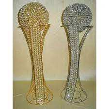 Centre de table de mariage en cristal or et argent scintillant, boule de cristal avec support, pièce maîtresse pour la maison et le mariage - Product Image 4