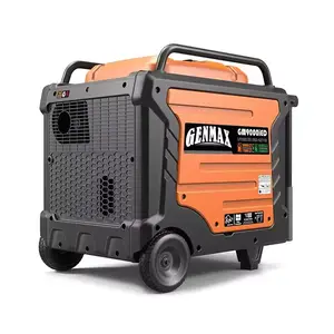 GENMAXS Générateur d'onduleur portable 7250W Super silencieux Double carburant Moteur portable Télécommande/électronique