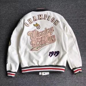 Custom Quilted Oversized Hip Hop Varsity Jacket High Quality Streetwear Puff Print Embroidered Logo Front for Men Women Winter - Product Image 2