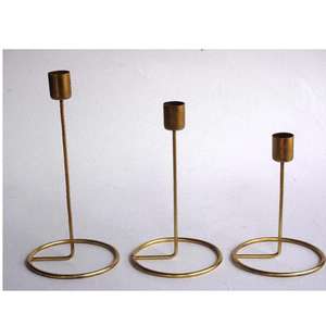 Bougeoir géométrique Porte-bougie en or rose pour décoration de table Bougeoir central pour décoration d'étagère Bougeoir géométrique - Product Image 5