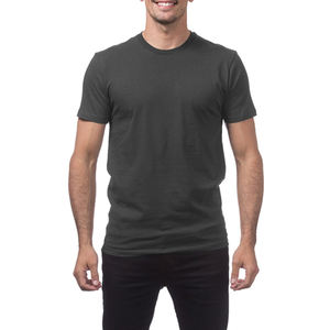 T-shirt à manches courtes en coton filé à anneaux léger de qualité supérieure pour hommes T-shirt à col rond en trois mélanges T-shirt doux au toucher - Product Image 1