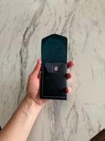 Buatan tangan kualitas tinggi kulit asli tahan air mode kapasitas besar uniseks penutup dompet Closure hadiah pilihan untuk festival
