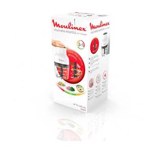 Procesador de Alimentos Eléctrico Moulinex DJ520110 LA MOULINETTE, 300W, Capacidad de 400ml, Color Negro y Blanco, Picadora Eléctrica de 300W - Product Image 2