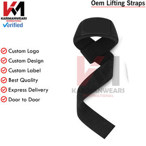 Hot Sale <b>Gym</b> Lifting Straps Strong Grip <b>Wrist</b> <b>Support</b> for Deadlift Strength Training - Product Image 3