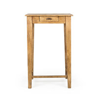 Table de bar pliable en bois de manguier massif élégante et durable pour une utilisation polyvalente à la maison, à l'hôtel ou à la ferme