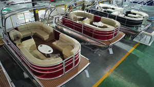 Bateau ponton en aluminium <span class=keywords><strong>de</strong></span> luxe <span class=keywords><strong>de</strong></span> 27 pieds bateau ponton <span class=keywords><strong>de</strong></span> barge <span class=keywords><strong>de</strong></span> fête <span class=keywords><strong>de</strong></span> pêche familial avec CE approuvé - Product Image 5