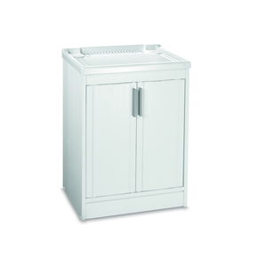 <b>Resin</b> Wall Washbasin White In <b>Kit</b> Cm. 60x50x86 H - Product Image 1