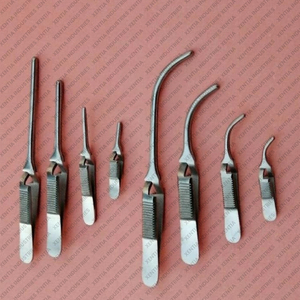 ชุดเครื่องมือผ่าตัดหลอดเลือดแบบมืออาชีพ 8 ชิ้น ยี่ห้อ DeBakey Bulldog Vascular Clamp Forceps แบบตรงและแบบโค้ง สำหรับการผ่าตัดหลอดเลือดแบบไม่ทำลายเนื้อเยื่อ - Product Image 3
