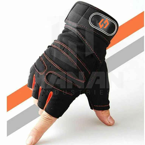 Gants de conduite en cuir demi-doigts élégants unisexes confortables pour l'été, l'hiver, poignet réglable, écran tactile respirant - Product Image 6