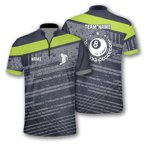 Tissu résistant aux UV, jersey de billard à fermeture éclair - Product Image 4