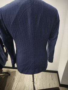 Blazer sur mesure NAYIJI de haute qualité pour hommes, coupe ajustée, style professionnel, double boutonnage, <span class=keywords><strong>veste</strong></span> de <span class=keywords><strong>costume</strong></span> pour <span class=keywords><strong>homme</strong></span> - Product Image 4