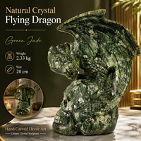 Vente en gros de sculptures de dragons en cristal naturel, sculptures en cristal de haute qualité, produits personnalisés acceptés