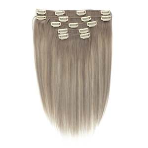 คลิปต่อผมแท้ 13 นิ้ว เรมี่ บราซิลเลียน บลอนด์เบจเย็น แบบตรง - Product Image 3