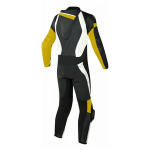 Men's Genuine Cowhide Leather One Piece Racing Motorbike Suit CE Armoured Protected Windproof Printed Techniques for Winter - Product Image 3